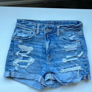 This pair of jean shorts is from American Eagle. They are size women’s 4.